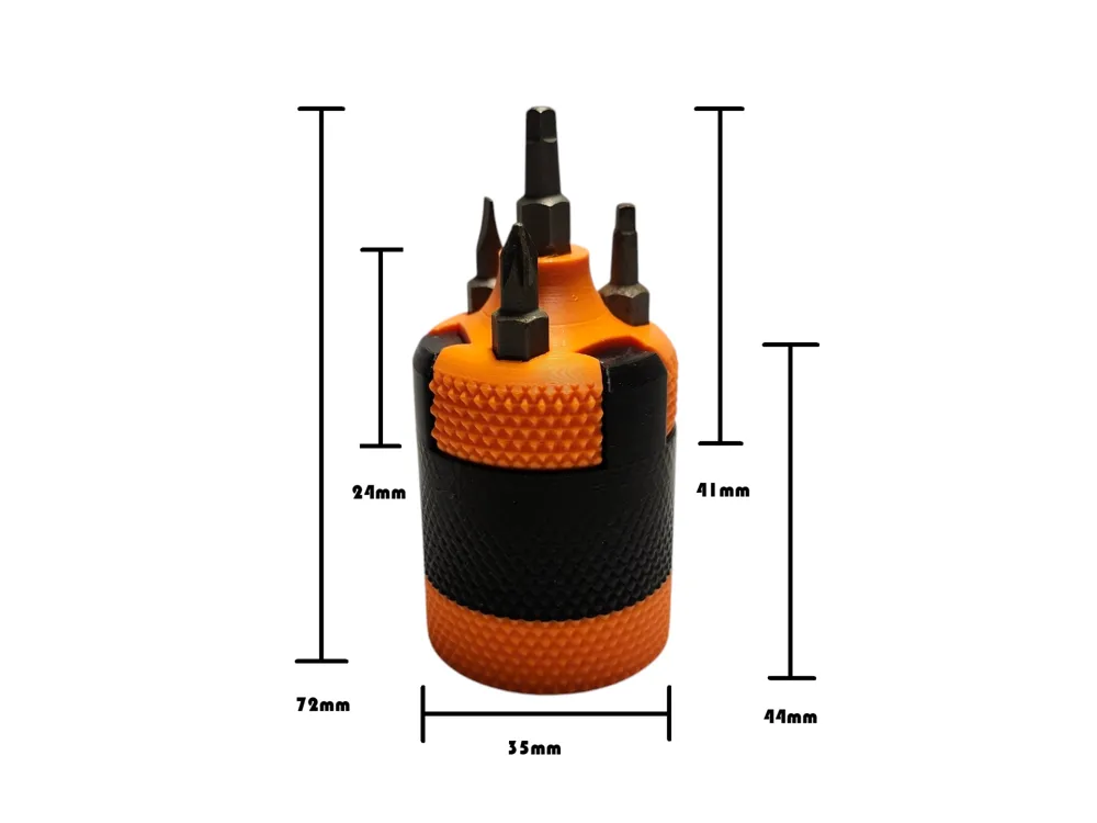 Magnetic multi bit screwdriver (The Thread Pilot) by K VAN MakerWorld ...