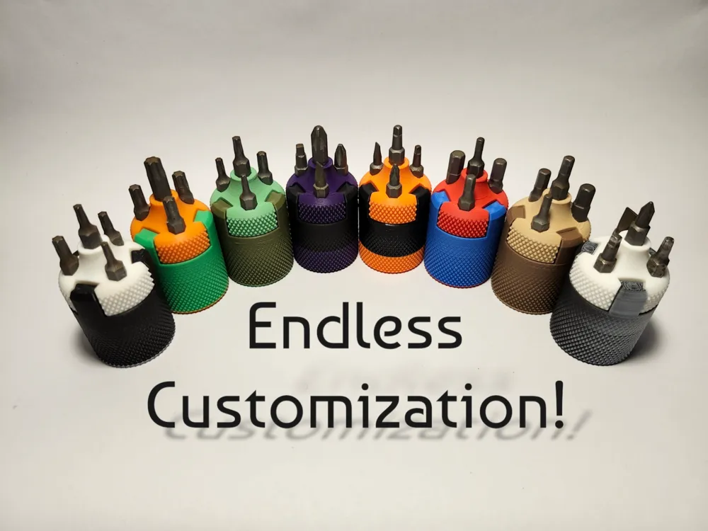 Magnetic multi bit screwdriver (The Thread Pilot) by K VAN MakerWorld ...