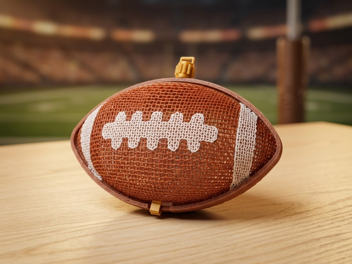 Thermoformed Football | Game Day Candy Holder 3D model