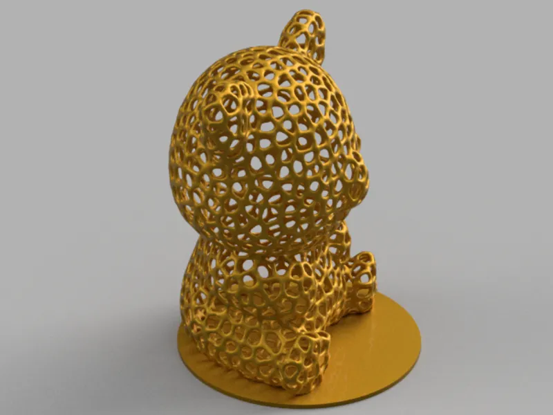 Voronoi Bear镂空熊