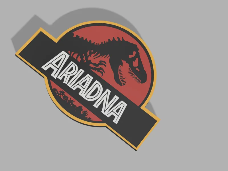 logo custom Ariadna Jurassic Park