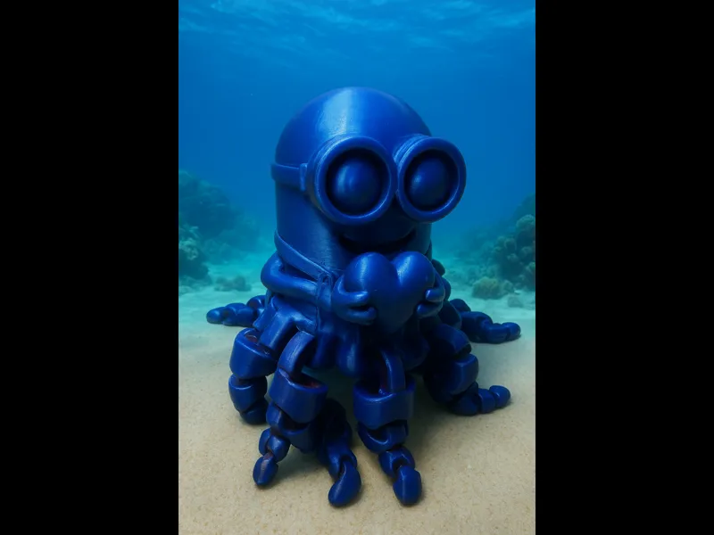 Minion Octopus (Minion polipino cuoricino)