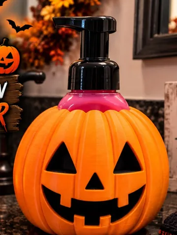 Accesorio de iluminación decorativa: Jack-O’-Lantern Foaming Soap Bottle Holder — vista de referencia 2