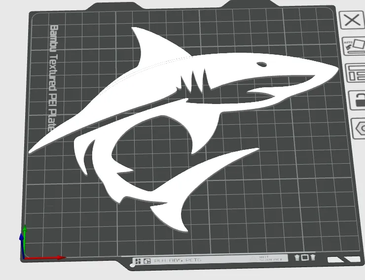 shark 2d art by Mr RED - MakerWorld