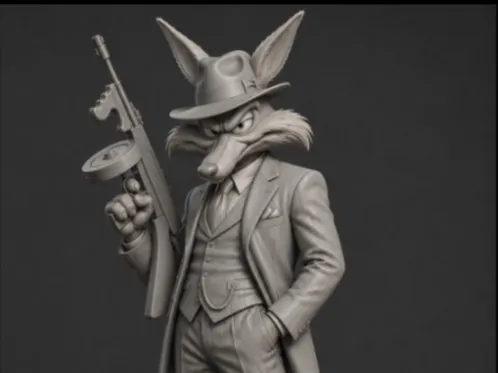 COYOTE GANGSTER METRALHADORA 