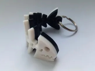 Articulated Fish Keychain