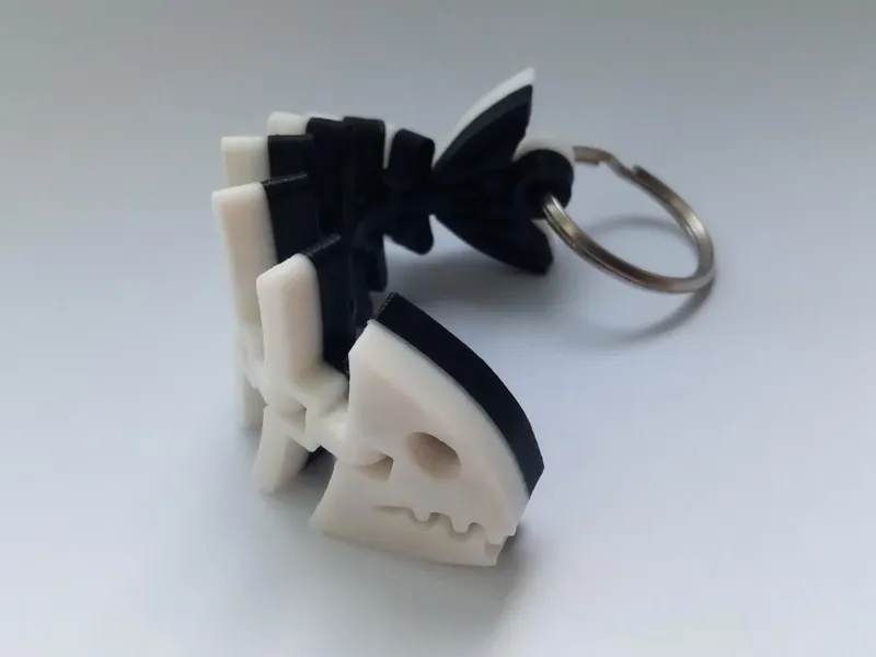 Articulated Fish Keychain