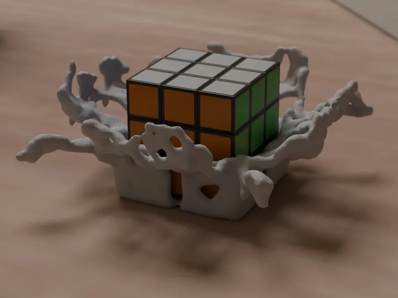 Liquid Rubik's Cube Holder