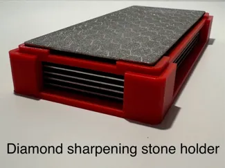 Diamond sharpening stone holder
