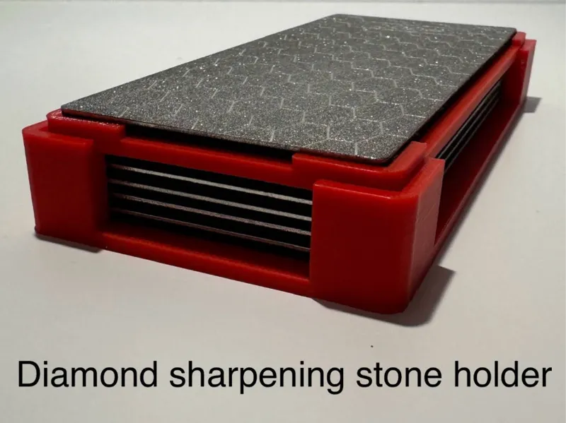 Diamond sharpening stone holder
