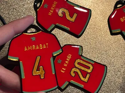 Morocco keychains national team jerseys