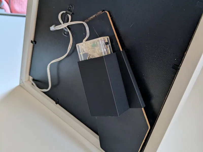 Ikea Lichterkette Halterung Bilderrahmen