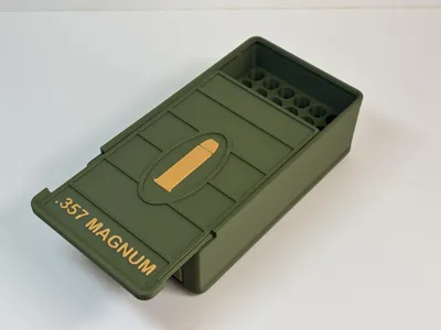Ammo Storage Box 357 Magnum 66 Rounds - Free 3D Print Model - MakerWorld