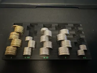 CAD coin counter