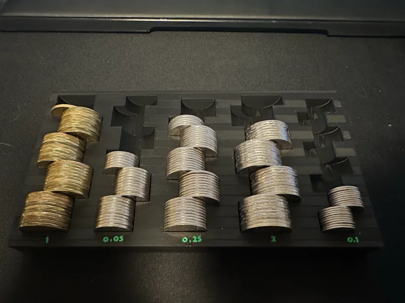 CAD coin counter
