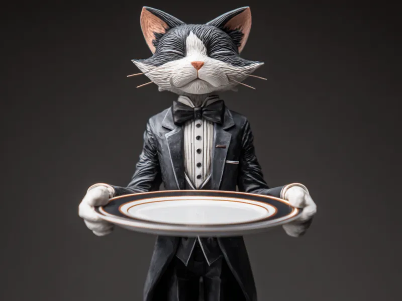 Cat-Butler No.2 - rubber holder