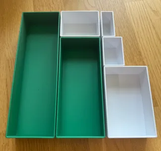 6 sizes, modular Box fuer AMS-Stand