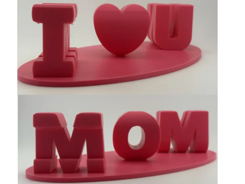 V2 Dual Words - Mom I Love You - Mothers Days Gift