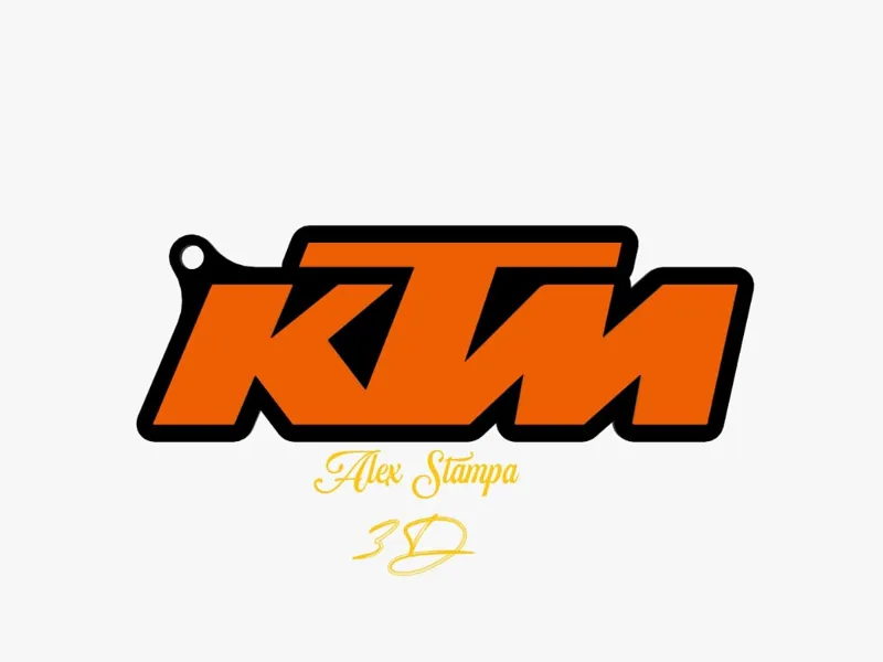 KTM keychain v2 bi-color ABS/PLA