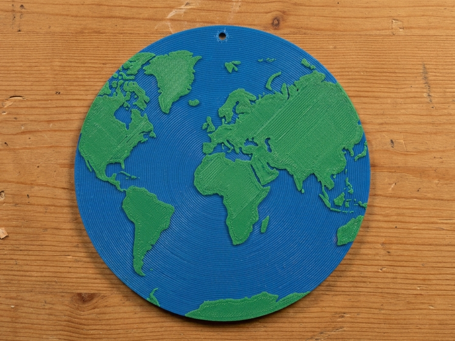 Planet Earth keychain