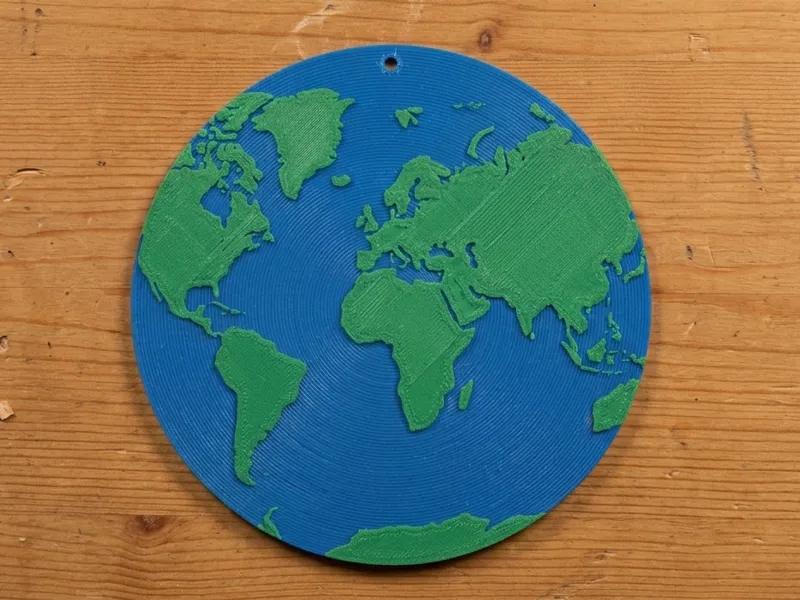 Planet Earth keychain