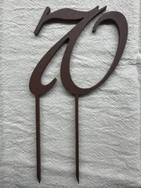Décoration de gâteau chiffre 70 — photo 2