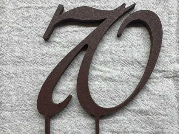 Décoration de gâteau chiffre 70
