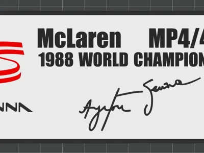 SENNA McLaren - MP4 Plate
