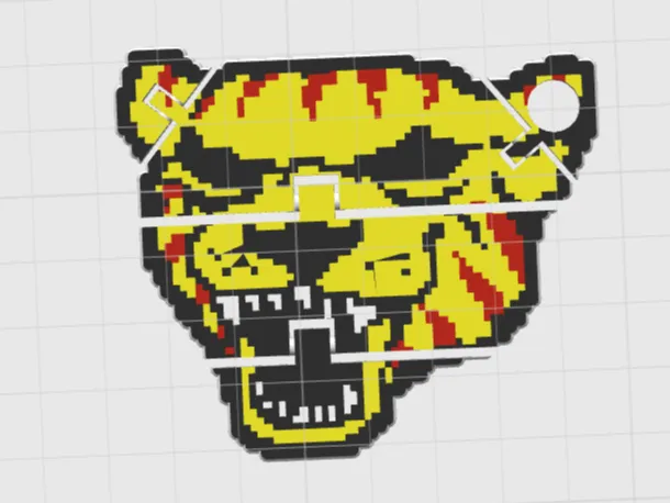 Keychain Mask Tony Hotline Miami 
