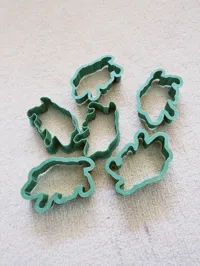 6 cookie cutters 8 x 5 cm