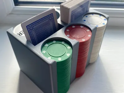 Poker Chips & Cards Holder