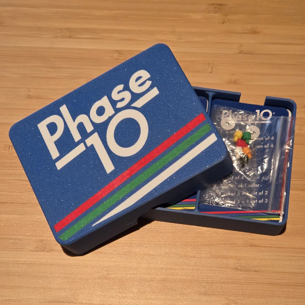 Phase 10 Sticker Phase 10 card case - Free 3D Print Model - MakerWorld