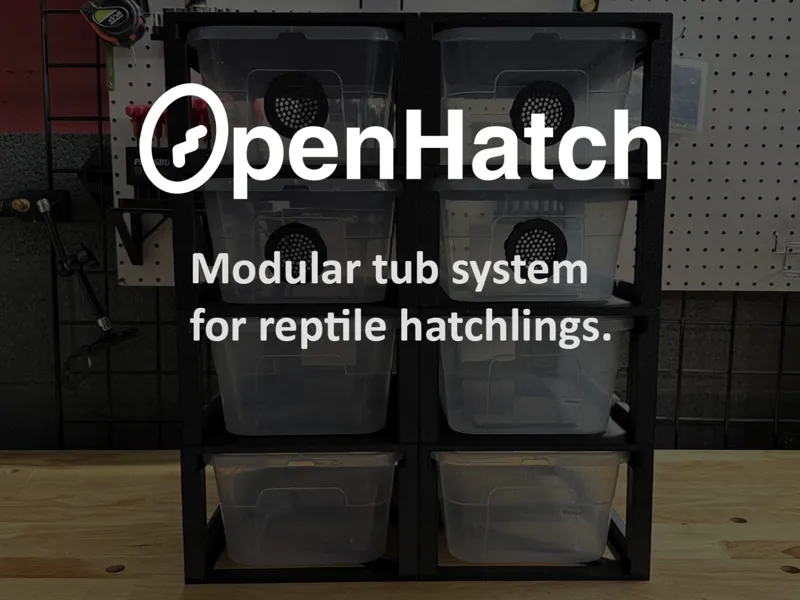 OpenHatch - Reptile hatchling modular tub system
