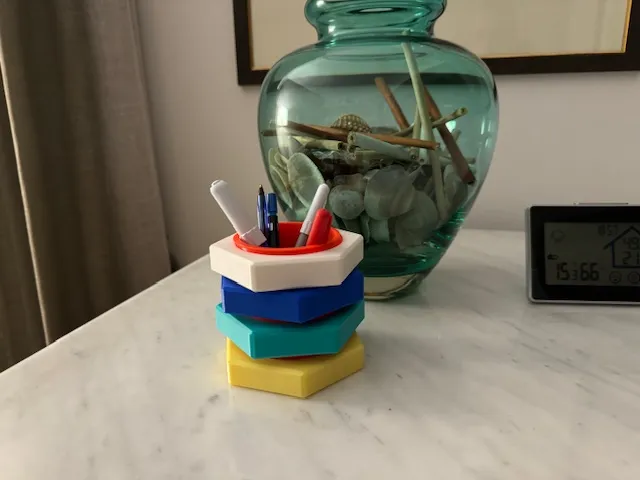 Nut and Bolt Pen Holder