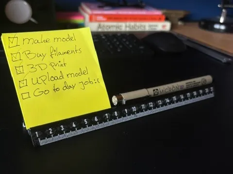 Ruler - displaying notes and pens