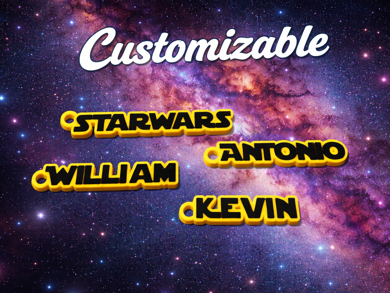 Customizable Star Wars keychain text Name 