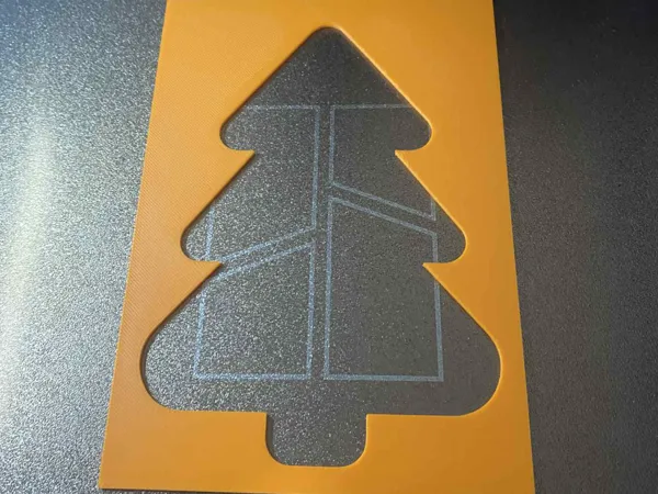 Pochoir sapin de Noël