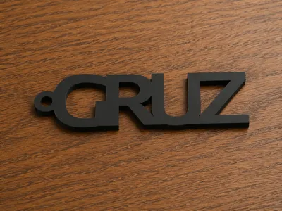 GRUZ KEYCHAIN – Audi Type Font | DTS