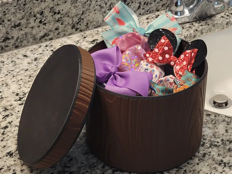 Cute Wooden Log Box