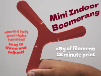 Mini Indoor Boomerang - Fits on A1 mini