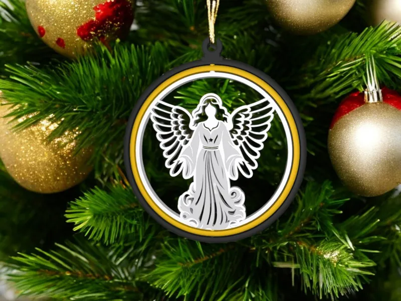Christmas Tree Angel Spinning Ornament
