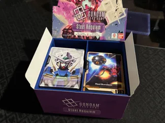 Gundam TCG booster box insert with divider