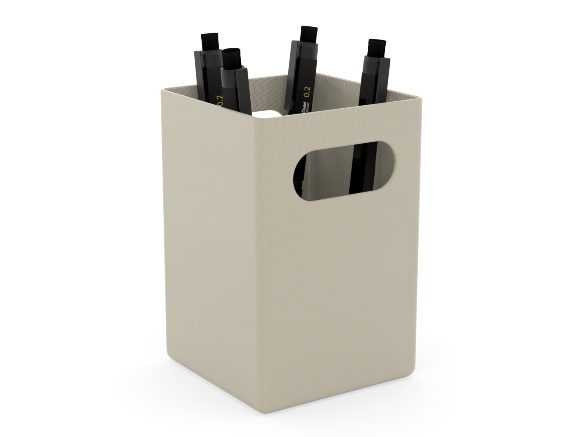 Minimalist pen pot (no supports needed)