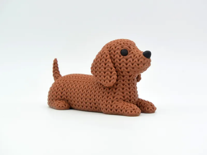 Knitted Dachshund Dog