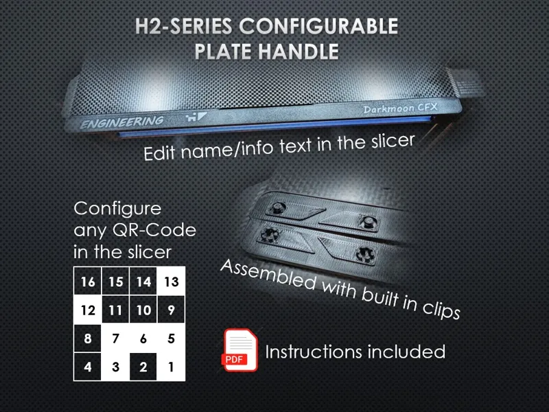 H2-Series Configurable Plate Handle