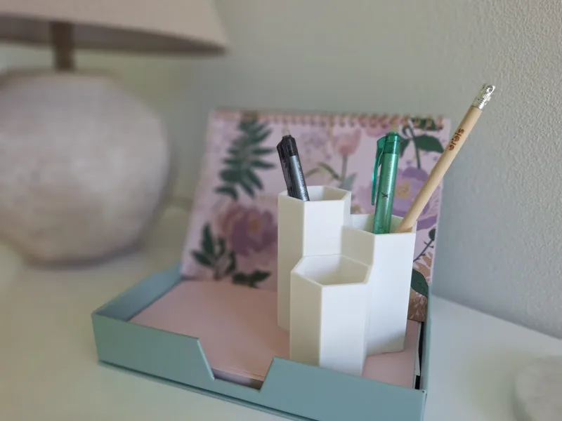 Trio Hexagon desk organizer