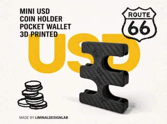Mini USD Coin Holder | Compact Coin Wallet