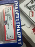 PSA card bumper with text