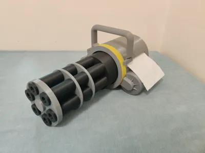 Tactical Tissue Box! Gatling Rotatable
