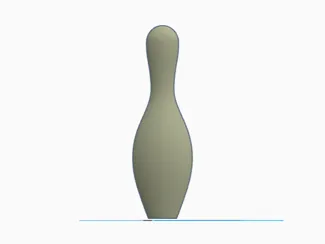 1/2 bowling pin